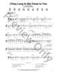 (They Long To Be) Close To You Guitar and Fretted sheet music cover